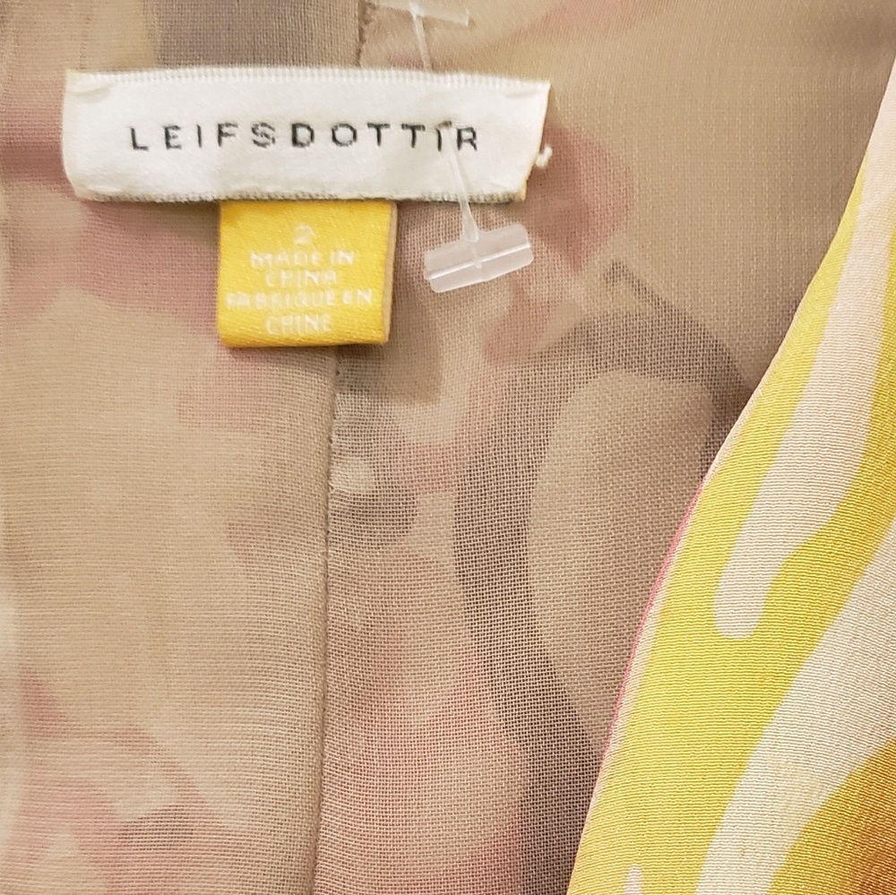Leifsdottir Sleeveless Silk Shirt Anthropologie - Picture 4 of 6
